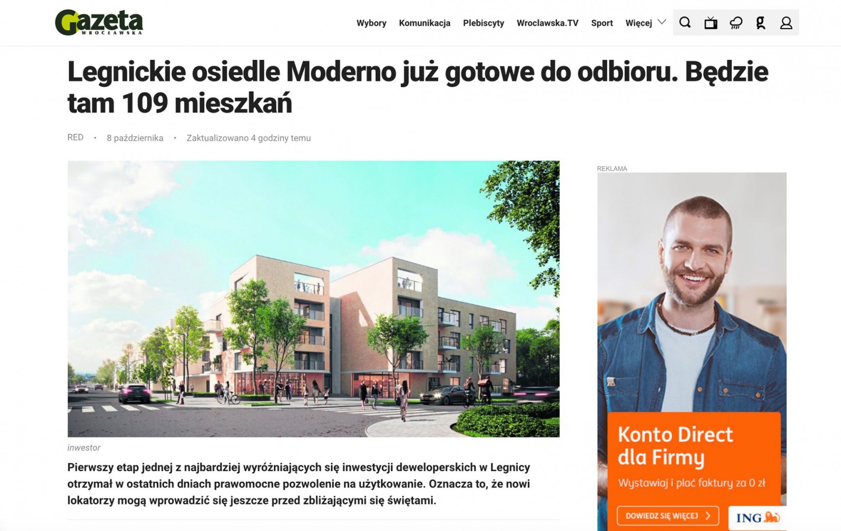 Gazeta Wrocławska: I Etap Moderno gotowy